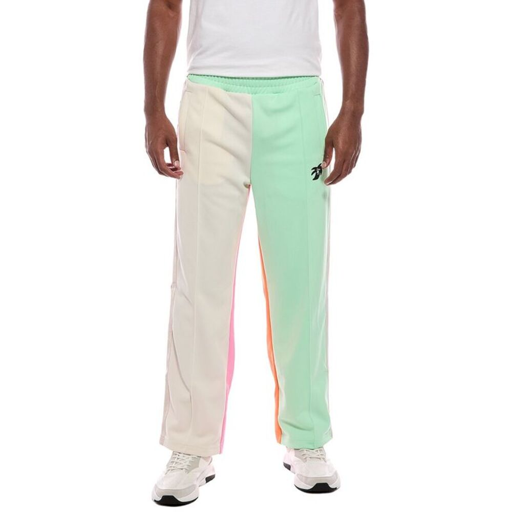 Palm Angels Mens  Color Block Sweatpant, Green